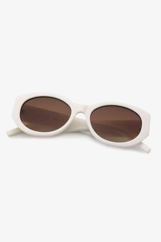 White Oval Frame Super Cute Sunglasses