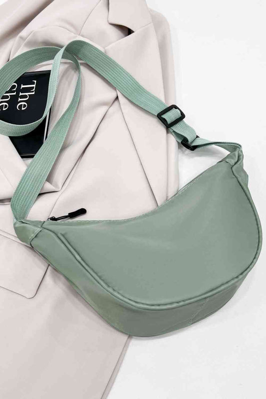 Sage Green Nylon Sling Bag